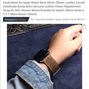 Leather Apple Watch band